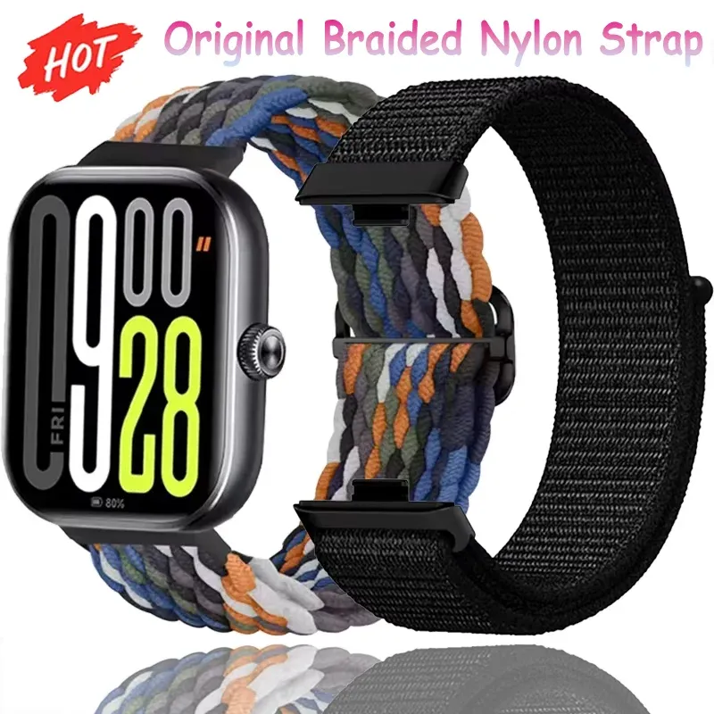 Bracelet nylon tressé pour Xiaomi Band 9 8 Pro