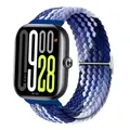 Bracelet nylon tressé pour Xiaomi Band 9 8 Pro – Couleur du bracelet Bright Blue