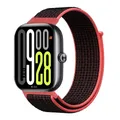 Bracelet nylon tressé pour Xiaomi Band 9 8 Pro – Couleur du bracelet Red Black