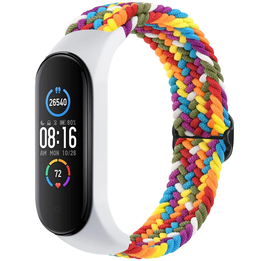 Bracelet nylon tressé pour Xiaomi Mi Band et Amazfit