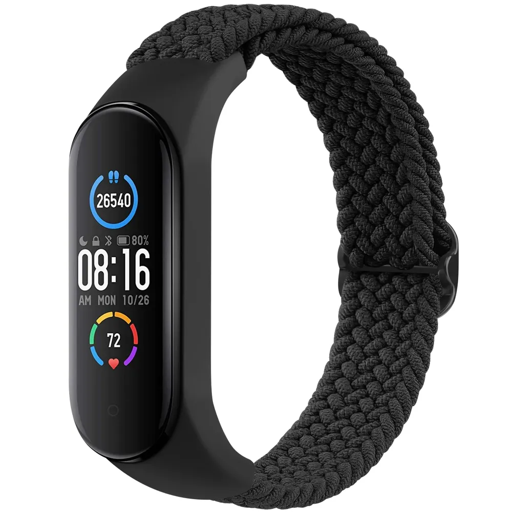 Bracelet nylon tressé pour Xiaomi Mi Band et Amazfit