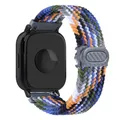 Bracelet nylon tressé pour Xiaomi Redmi Watch 5 – Couleur du bracelet Bleu denim