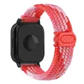 Bracelet nylon tressé pour Xiaomi Redmi Watch 5 – Couleur du bracelet Rouge fraise