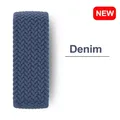 Bracelet nylon tressé Solo boucle 38 à 49 mm pour Apple Watch – Couleur Denim