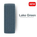 Bracelet nylon tressé Solo boucle 38 à 49 mm pour Apple Watch – Couleur Lake Green