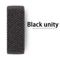 Bracelet nylon tressé Solo boucle 38 à 49 mm pour Apple Watch – Couleur NEW Black Unity