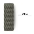 Bracelet nylon tressé Solo boucle 38 à 49 mm pour Apple Watch – Couleur Olive
