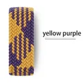 Bracelet nylon tressé Solo boucle 38 à 49 mm pour Apple Watch – Couleur yellow purple