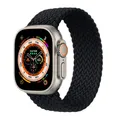 Bracelet nylon tressé Solo Loop 38 à 49 mm pour Apple Watch – Couleur du bracelet 2pure black