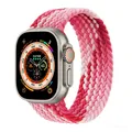 Bracelet nylon tressé Solo Loop 38 à 49 mm pour Apple Watch – Couleur du bracelet Strawberry red