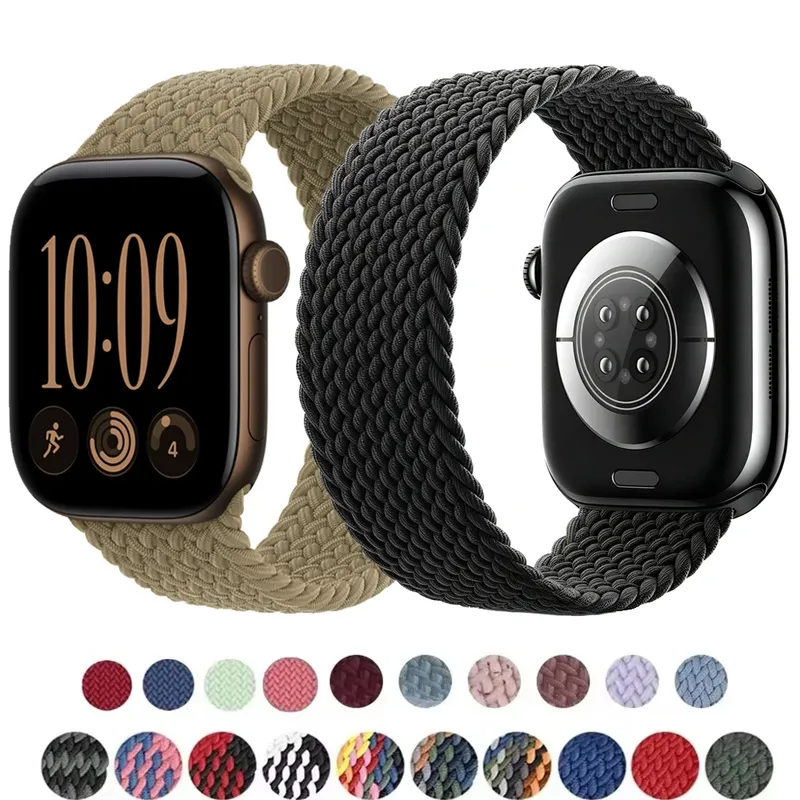 Bracelet nylon tressé Solo Loop 38 à 49 mm pour Apple Watch