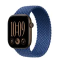 Bracelet nylon tressé Solo Loop 38 à 49 mm pour Apple Watch – Couleur du bracelet Atlantic Blue