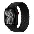 Bracelet nylon tressé Solo Loop 38 à 49 mm pour Apple Watch – Band Color Black