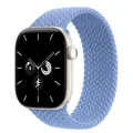 Bracelet nylon tressé Solo Loop 38 à 49 mm pour Apple Watch – Couleur du bracelet Camellia blue