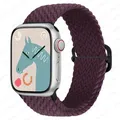 Bracelet nylon tressé Solo Loop 38 à 49 mm pour Apple Watch – Couleur du bracelet Cherry