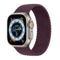 Bracelet nylon tressé Solo Loop 38 à 49 mm pour Apple Watch – Couleur du bracelet dark cherry