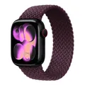 Bracelet nylon tressé Solo Loop 38 à 49 mm pour Apple Watch – Band Color dark cherry