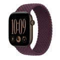 Bracelet nylon tressé Solo Loop 38 à 49 mm pour Apple Watch – Couleur du bracelet dark cherry