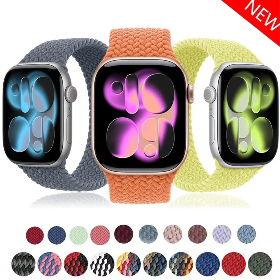 Bracelet nylon tressé Solo Loop 38 à 49 mm pour Apple Watch