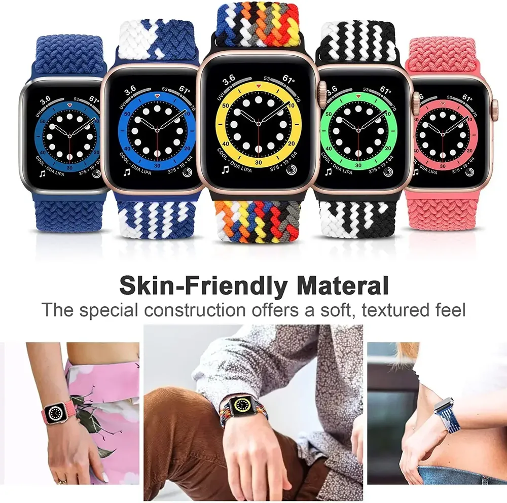 Bracelet nylon tressé Solo Loop 38 à 49 mm pour Apple Watch