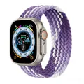 Bracelet nylon tressé Solo Loop 38 à 49 mm pour Apple Watch – Couleur du bracelet Grape purple