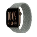 Bracelet nylon tressé Solo Loop 38 à 49 mm pour Apple Watch – Couleur du bracelet Gray green