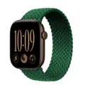 Bracelet nylon tressé Solo Loop 38 à 49 mm pour Apple Watch – Couleur du bracelet Ink green