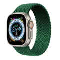 Bracelet nylon tressé Solo Loop 38 à 49 mm pour Apple Watch – Couleur du bracelet ink green