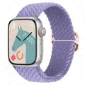 Bracelet nylon tressé Solo Loop 38 à 49 mm pour Apple Watch – Couleur du bracelet Lavender