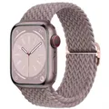 Bracelet nylon tressé Solo Loop 38 à 49 mm pour Apple Watch – Couleur du bracelet Light Purple