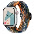 Bracelet nylon tressé Solo Loop 38 à 49 mm pour Apple Watch – Couleur du bracelet Multicolor