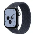 Bracelet nylon tressé Solo Loop 38 à 49 mm pour Apple Watch – Couleur du bracelet Navy blue