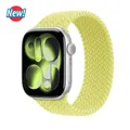 Bracelet nylon tressé Solo Loop 38 à 49 mm pour Apple Watch – Couleur du bracelet Neon Yellow
