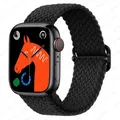 Bracelet nylon tressé Solo Loop 38 à 49 mm pour Apple Watch – Couleur du bracelet noir