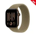 Bracelet nylon tressé Solo Loop 38 à 49 mm pour Apple Watch – Couleur du bracelet Olive green