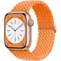 Bracelet nylon tressé Solo Loop 38 à 49 mm pour Apple Watch – Couleur du bracelet Orange