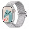 Bracelet nylon tressé Solo Loop 38 à 49 mm pour Apple Watch – Couleur du bracelet PearlWhite