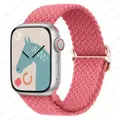 Bracelet nylon tressé Solo Loop 38 à 49 mm pour Apple Watch – Couleur du bracelet Pink