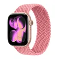 Bracelet nylon tressé Solo Loop 38 à 49 mm pour Apple Watch – Band Color Pink Punch