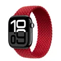 Bracelet nylon tressé Solo Loop 38 à 49 mm pour Apple Watch – Couleur du bracelet Red