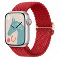 Bracelet nylon tressé Solo Loop 38 à 49 mm pour Apple Watch – Couleur du bracelet Red