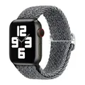 Bracelet nylon tressé Solo Loop 38 à 49 mm pour Apple Watch – Couleur du bracelet Rouge noir (HW)