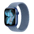Bracelet nylon tressé Solo Loop 38 à 49 mm pour Apple Watch – Band Color Slate Blue
