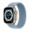 Bracelet nylon tressé Solo Loop 38 à 49 mm pour Apple Watch – Couleur du bracelet Slate Blue