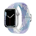 Bracelet nylon tressé Solo Loop 38 à 49 mm pour Apple Watch – Couleur du bracelet Violet