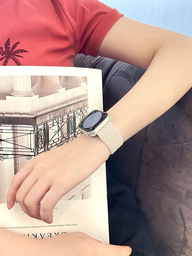 Bracelet nylon tressé Solo Loop 40 à 49 mm pour Apple Watch