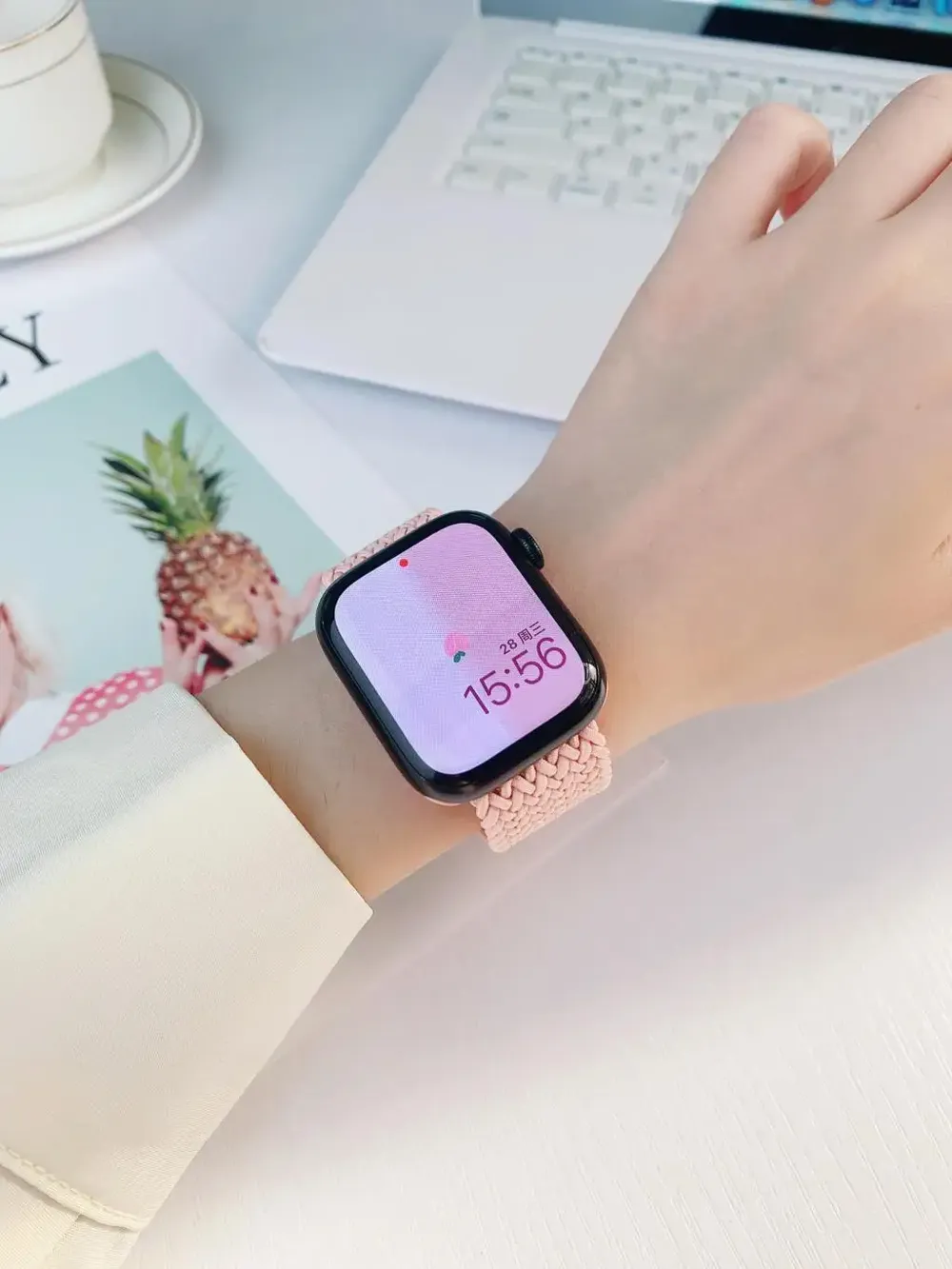 Bracelet nylon tressé Solo Loop 40 à 49 mm pour Apple Watch