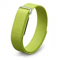 Bracelet nylon tressé sport pour Google Fitbit Air – Couleur du bracelet LightGreen