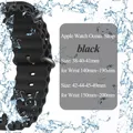 Bracelet Ocean pour Apple Watch Ultra 4 3 2 40 à 49 mm – Couleur du bracelet Black