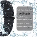 Bracelet Ocean pour Apple Watch Ultra 4 3 2 40 à 49 mm – Couleur du bracelet Midnight